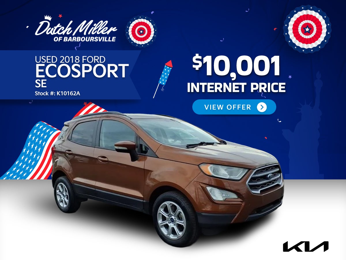 Used 2018 Ford Ecosport SE