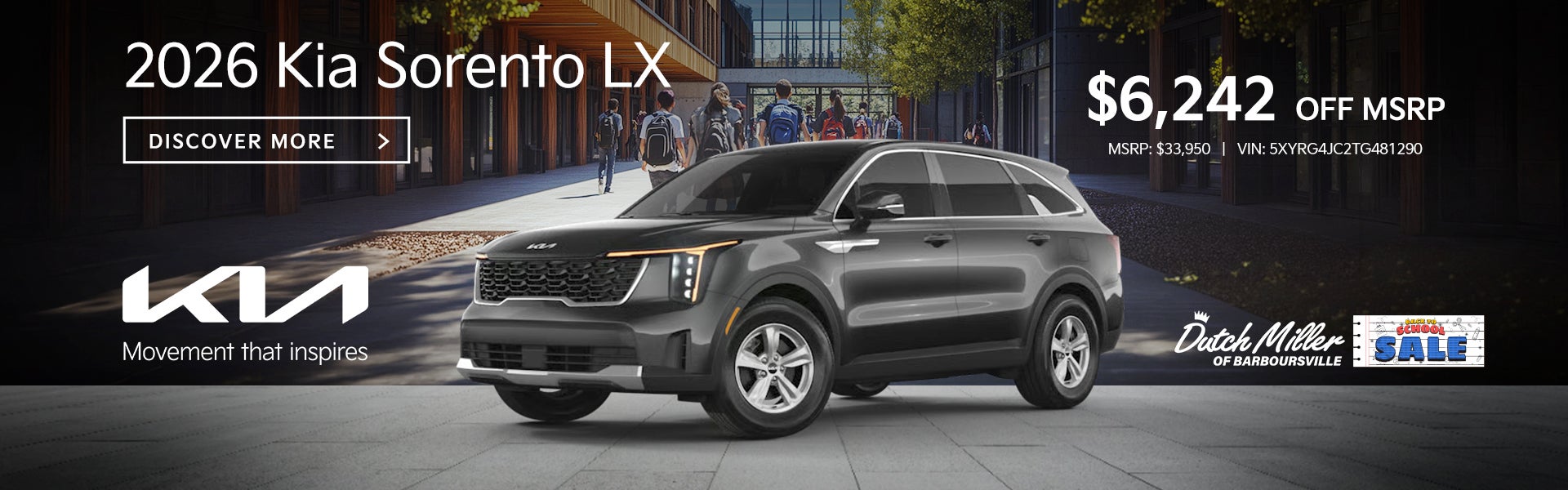 NEW 2026 KIA SORENTO LX!